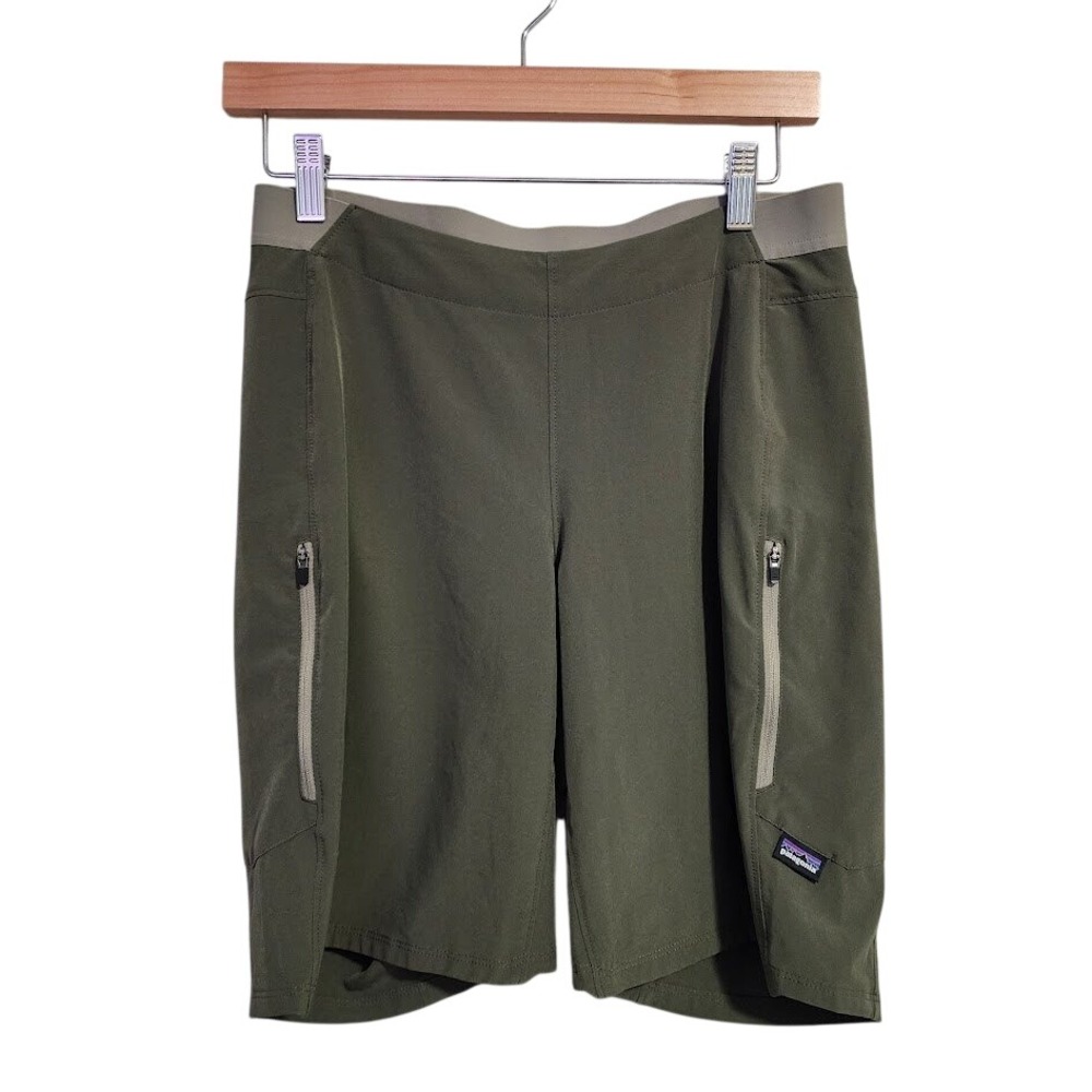 PATAGONIA Tyrolean Bike Shorts Green Gorpcore Trail Size 8